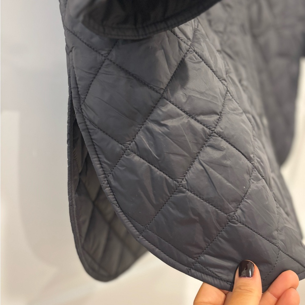 Massimo Dutti black nylon quilted jacket generous small - Picture 5 of 8